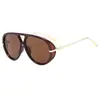 Gafas de sol aviador retro de doble puente europeas y americanas 2026 para mujer, Gafas de sol con protección solar estilo callejero, Gafas de montura grande estilo milenio