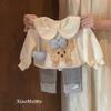 Conjunto de Roupa de Outono para Bebê Menina 2025 Novo Estilo Coreano Moletom e Leggings para Meninas Conjunto Fofo de Duas Peças