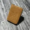 Portatarjetas con Ranuras Múltiples, Bolso para Documentos, Portatarjetas Estilo Acordeón, Mini Portatarjetas de Cuero, Cartera de Alta Gama para Mujer, Diseño en Relieve