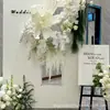 2026 Nueva Serie Blanca Accesorios de Flores para Bodas Juego de Decoración de Boda Materiales de Flores Color Claro Blanco Roto Arreglo Floral Artificial para Bodas