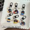 Chaveiro Pinguim Pingu Pequeno Peixe Pingente Acrílico Dupla Face Desenho Animado Fofo Pingente de Bolsa Presente para Melhor Amigo