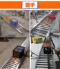 Rampa de descarga, línea de transportador de rodillos no motorizada, canaleta de carga/descarga, transportador montado en vehículo, manipulación, descarga, transferencia