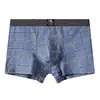 Huajielong Nova Cueca Boxer Masculina de Algodão Estampada Respirável para Meninos Shorts Modernos Dropshipping