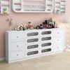 Vitrina para salón de uñas, gabinete de almacenamiento para esmalte de uñas, gabinete de almacenamiento para esmalte en gel, vitrina de pie para salón de uñas, tipo cajón