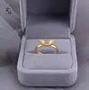 Anillo Abierto de Orejas de Conejo, Estilo Antiguo Oro Arena, Diseño Abierto Ajustable, Chapado en Oro de Cobre, Dulce Tendencia Americana Estilo Animal, Wholesale para Mujer