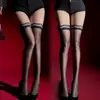 Medias Largas de Seda Aurora Sexy Aceitosas Lisas Aurora Hasta la Rodilla Hasta el Muslo