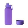 Moda pote de espaço de pintura de borracha ao ar livre alça portátil esportes garrafa de viagem homens e mulheres de aço inoxidável copo térmico de grande capacidade