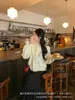 Suéter de Color Puro Estilo Coreano Suave Moda Femenina Bufanda Versátil Diseño Desmontable Nicho Otoño e Invierno Top Tejido
