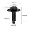 Gm11503714 Tornillo de Cabeza Hexagonal 6x25mm para Parachoques de Coche, Guardabarros, Cubierta de Protección contra Salpicaduras, Tornillo Metálico