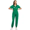 Uniformes médicos e de enfermagem personalizados, impressão por transferência térmica, elasticidade em quatro direções, roupas para lavar à mão, estampas florais, roupas para lavar à mão para centro de cuidados pós-parto, pequenos lotes, envio rápido