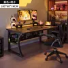 Escritorio de computadora para uso doméstico, diseño simple, adecuado para gaming, e-sports, estudiar, escribir, económico para apartamentos de alquiler, escritorio de trabajo, escritorio de oficina