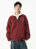 Chaqueta retro americana de piel sintética con solapa para hombre, otoño, moderna, genial, estilo motero, corte holgado, versátil, ropa exterior casual