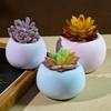 Molde de goteo DIY triunfante caja de almacenamiento pequeña redonda para aromaterapia maceta para planta suculenta molde de silicona en stock