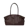 Bolso de Hombro Grande de Lona para Viajes Diarios Color Maillard Bloques de Color Retro Bolso de Hombro Simple Elegante