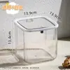 Caja de Almacenamiento de Escritorio con Tapa abatible Acrílico Transparente Caja Organizadora a Prueba de Polvo Habitación Dormitorio Oficina Caja para Mascarillas con Tapa