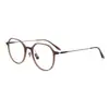 9805 Armazón de Gafas de Titanio Puro para Hombres y Mujeres, Armazón Completo Placa de Armazón de Titanio Armazón Parcialmente Metálico Se Puede Equipar con Armazón de Gafas para Miopía con Graduación