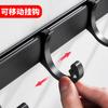 Gancho para puerta sin perforaciones, gancho para ropa, gancho de aluminio negro Rai, gancho para puerta de baño, gancho trasero, sin clavos