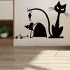 Lu Kang CH3202 Ratón Agujero en la Pared Personalidad Moda Creativo Sala Esquina Lindo Pintura Decorativa Pegatinas de Pared