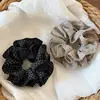 Estilo Coreano Doble Capa Malla Lunares Flor Cuerda para el Cabello Anillo para el Cabello de Intestino Delgado Accesorios para el Cabello de Lujo Ligero Cuerda para el Cabello de Cintura Pequeña para Mujeres
