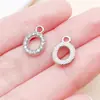 Liga de Zinco K Branca Cravejada de Diamantes 26 Letras Inglesas Acessórios de Joia Pingente DIY Brincos Pulseira Pingente Acessórios para Roupas