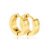 Aretes Explosivos de Moda para Hombre y Mujer Aretes Geométricos de Acero de Titanio con Círculo Estilo OL de Lujo Ligero Europeo y Americano Aretes de Acero Inoxidable