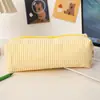 Estojo de Lápis Risca de Giz Listrado Mais Vendido, Estojo de Lápis de Grande Capacidade, Caixa de Papelaria Portátil para Viagem, Bolsa de Armazenamento de Alto Valor