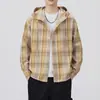2025 Otoño Nuevo Estilo Japonés Moda Tendencia Diseño de Cuadros Manchas de Tinta Puntos Camisas Casuales para Hombres y Mujeres