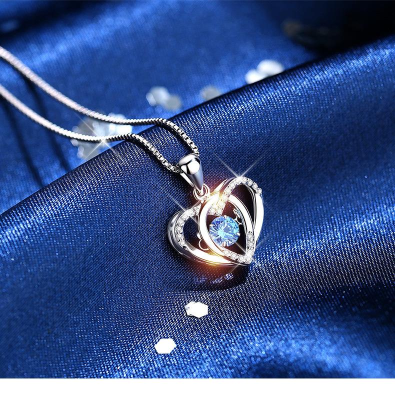 智贝详情图_332023年新款直播代发跳动的心灵动项链女士锁