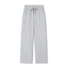 Pantalones Largos Casuales Anchos de Pierna Recta de Color Liso Pesados 350g para Otoño Nuevo, Unisex, Versátiles para el Uso Diario