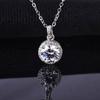 Voz Rápida Mano Rápida Vivo Explosiones Ocho Corazones y Ocho Flechas Imitación Diamante Mosan Colgante Chapado en Platino pt950 Collar de Quilates para Mujer