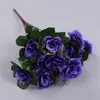 Simulación transfronteriza de azaleas pequeñas plantas verdes artificiales boda decoración del hogar ramo de flores falsas cesta de flores adornos de jardinería