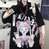 Camiseta Estilo Coreano Dulce y Fresca Ropa para Mujer 2025 Verano Estudiante Holgada Pareja Estilo Harajuku Chica Oscura Camiseta Tops para Mujer