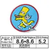 Vendas Diretas de Fábrica Adesivos de Fita para Costas de Desenhos Animados Etiquetas Bordadas Patches Bordados Selos Bordados Adesivos Hot Melt Adesivos Decorativos