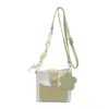 Bolsa Casual Retro Nueva de Verano 2025 Bolso Cubo de Alto Valor Versión Coreana Bolso Cruzado Bolso de Hombro de Bloques de Color de Moda