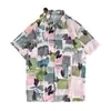 Camiseta de manga corta para hombre de verano, camisa casual de playa de talla grande de moda, holgada, transpirable, top fino al por mayor