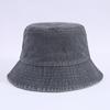Sombrero de Montañismo con Visera y Protección Solar Personalizado Transfronterizo Lavado Envejecido Sombrero de Pescador para Exterior Moda Coreana Sombrero de Cubeta Versátil