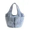 Bolso de Mano con Textura de Moda Estilo Nacional de Comercio Exterior 2026 Nuevo Versátil Elegante Simple Nicho Bolso Tote de Lona Transfronterizo