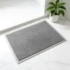 Felpudo 40*60cm Bucle de Seda Antideslizante 10mm Espesor Felpudo para Puerta de Entrada Alfombra PVC Resistente a la Suciedad para Eliminar Polvo de la Entrada