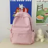Mochila Nueva y Elegante Estilo Coreano con Alto Atractivo Estético, Adecuada para Niñas, Viajes Casuales, Bolsa Ligera de Doble Hombro con Patrón de Estrellas, Mochila para Estudiantes