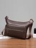 Bolso de Hombro Multifuncional de Gran Capacidad para Hombre Negro Casual Cocodrilo Alta Calidad Combinable Simple Clásico Bolso de Hombro