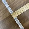 Ribete de Encaje Blanco de Seda de Leche de un Solo Lado de 1 cm para Ropa Infantil, Faldas Qipao, Cuellos, Puños y Accesorios para Cortinas
