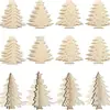 Decoraciones Creativas de Mini Árbol de Navidad Estéreo 3D Adornos de Copo de Nieve Empalmados Decoración de Escritorio Interior Suministros para Fiestas