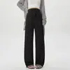 Calça de Maternidade para Primavera e Verão, Estilo Fino para Roupa Externa, Novo Modelo 2026, Calça Wide-Leg de Seda Gelada, Cintura Alta, Suporte para a Barriga, Calça Reta para Mulheres Baixinhas