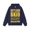 Nicho Mottled Letter Hooded Sweater Masculino Outono e Inverno Novo American Retro Casal Moda Nacional Hoodie Jaqueta Top