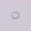 Piercing de Nariz 0.8X8Mm Zircônia Criativo Micro-Embutido Tachinha de Nariz Redonda Septo Orelha Osso da Orelha Joia de Body Piercing Atacado