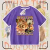2026 Ropa para Perro Mi Cuchillo y Escudo Camiseta de Algodón Puro Manga Corta Shiba Inu Divertido Paquete de Emoticonos Abstractos Top para Niños y Adolescentes
