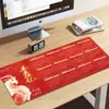 Calendario del Año del Cordero 2027 Mouse Pad Calendario de Escritorio Extra Grande Alfombrilla para Teclado de Oficina Engrosada Antideslizante Regalo Alfombrilla de Escritorio Personalización