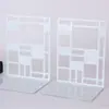 Suporte de Livro de Escritório para Estudante Estilo Chinês Transfronteiriço Armazenamento de Mesa Estante Simples Oco Suporte de Livro de Metal de Fornecimento Direto Transfronteiriço