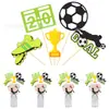 Nuevo Jarrón Decorativo de Inserción Temático del Mundial, Inserción para Decoración de Fiesta de Fútbol, Inserción para Ramo de Decoración de Cumpleaños