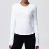 Nova Camiseta Esportiva Casual Personalizada com Efeito Emagrecedor Secagem Rápida Respirável Roupa de Yoga Corrida Treinamento Fitness Top para Mulheres